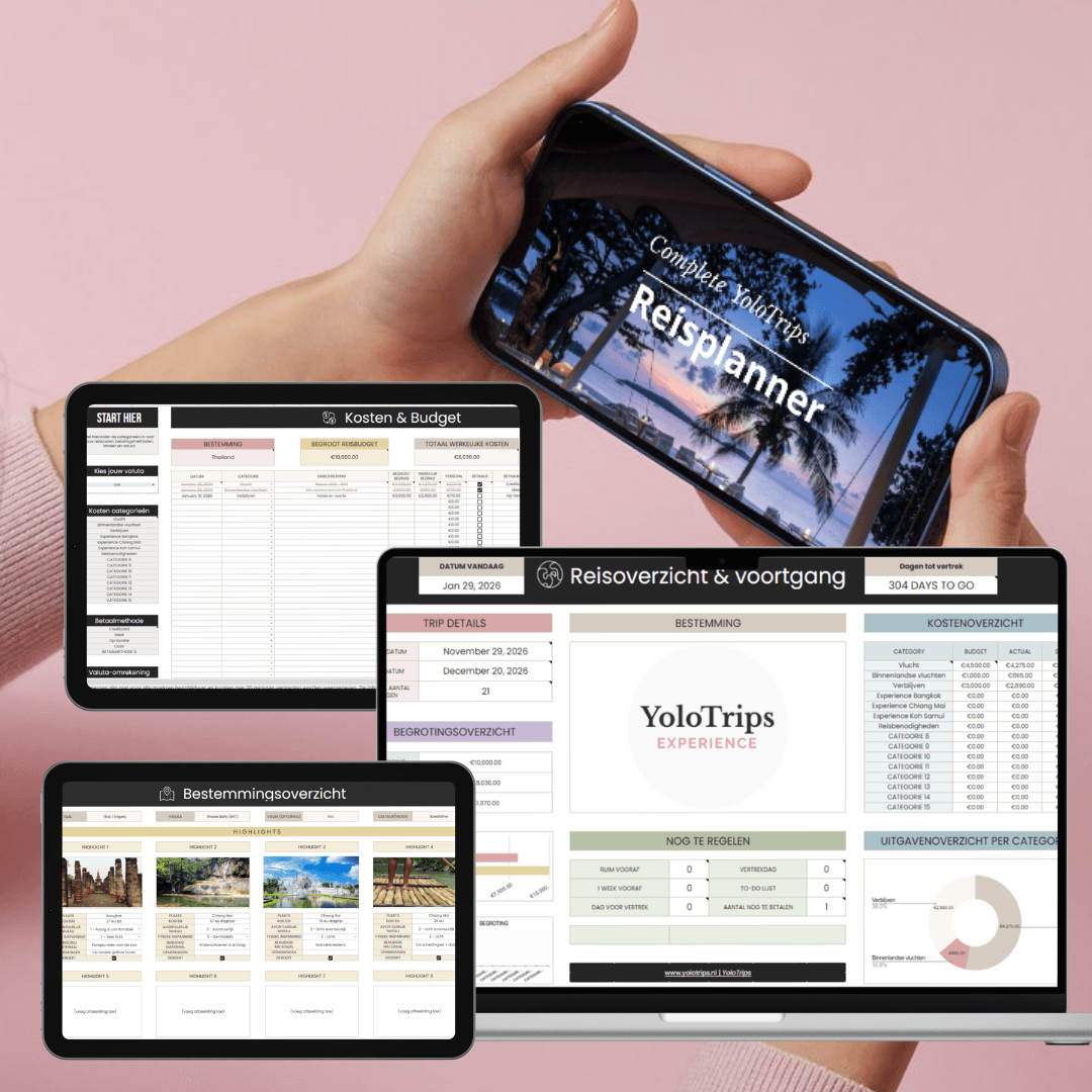 Reisplanner Thailand | plan je reis met rust & overzicht